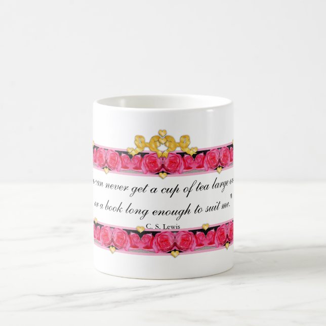 Tee-Liebhaber-/Buch-Liebhaber-Tasse Kaffeetasse (Mittel)