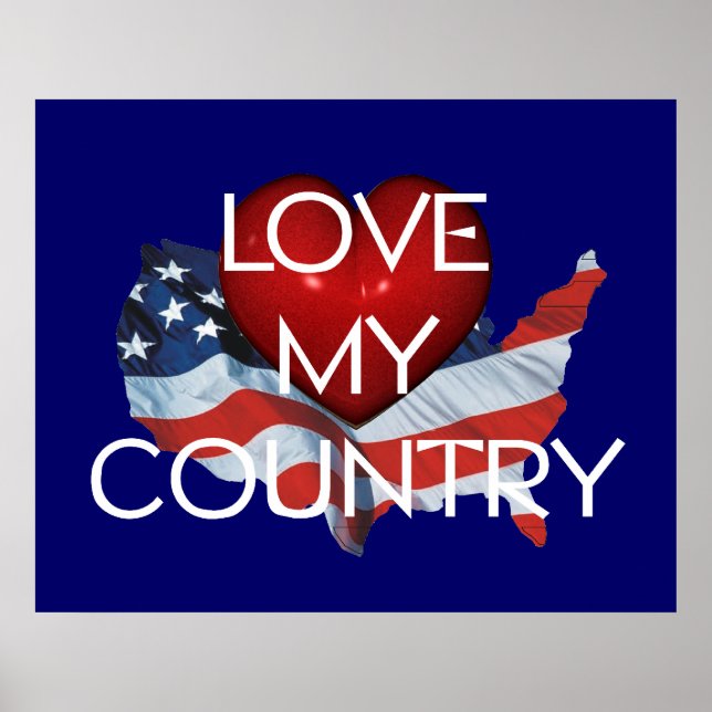 TEE Love My Country Poster (Vorne)