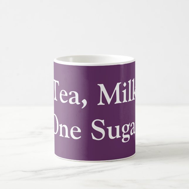 Tee, Milch, Zucker - Meine Bestellung Kaffeetasse (Mittel)