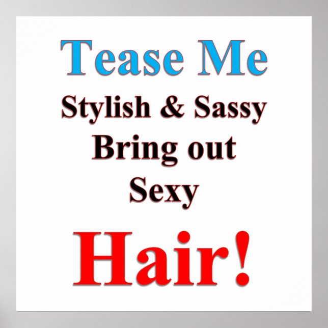 Tee mir Hair Poster Matte (Vorne)