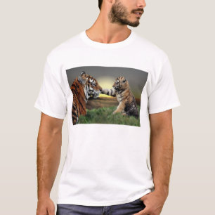 Tee mit Tiger und Jungtier