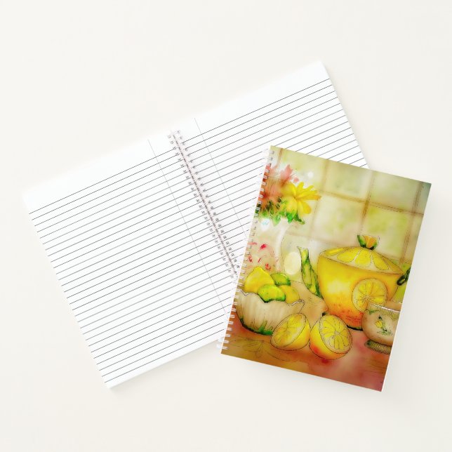 Tee mit Zitrone Notizbuch (Innenseite)