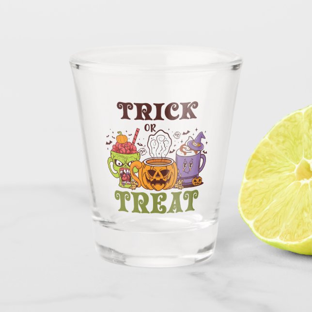 Tee- oder Kaffeelocht Schnapsglas (Vorderseite)