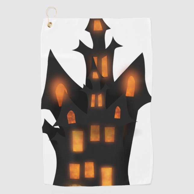 Tee Off with Halloween Spirit : Serviettes de golf (Devant)