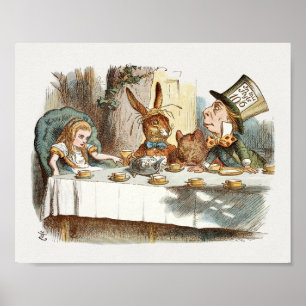 Tee Party - Alice im Wunderland Illustration №25 Poster