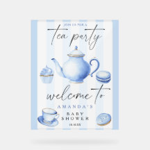 Tee-Party Begrüßungsjunge Babydusche Party