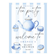 Tee-Party Begrüßungsjunge Babydusche Party