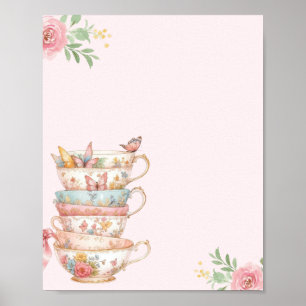 Tee-Party-Brautparty Spill the Teeberatung Poster