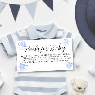 Tee-Party China Blue Lace Duschbücher für Baby Begleitkarte