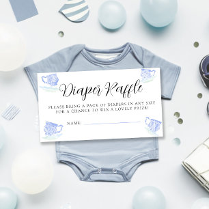 Tee-Party China Schnürsenkel Kinderdusche Windelwi Begleitkarte