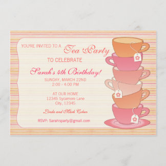 Tee-Party Einladung