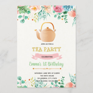 Tee-Party Einladung für Mütter