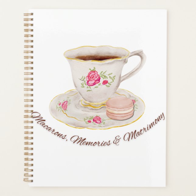 Tee Party Elegantes Brautparty Bachelorette Planer (Vorderseite)