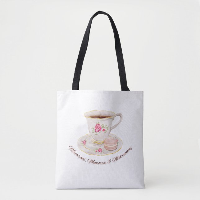 Tee Party Elegantes Brautparty Bachelorette Tasche (Vorderseite)