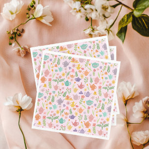 Tee-Party-Geburtstags-Braut-Easter-Frühlings-Blume Serviette