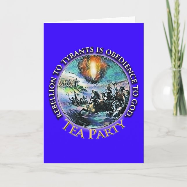 Tee-Party-Grußkarten Karte (Vorderseite)