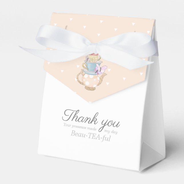 Tee-Party-Ideen Geschenkschachtel (Vorderseite)