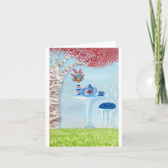 Tee-Party Karte (Vorderseite)