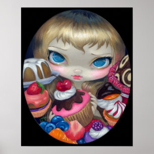 Tee-Party-Leckereien KUNST-DRUCK Alice im Poster