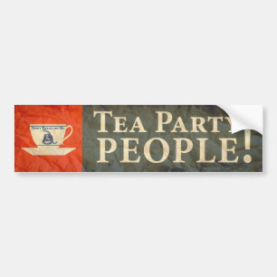 Tee-Party-Leute! Autoaufkleber