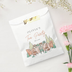 Tee-Party-Mädchen Geburtstag niedlich Geschenktütchen
