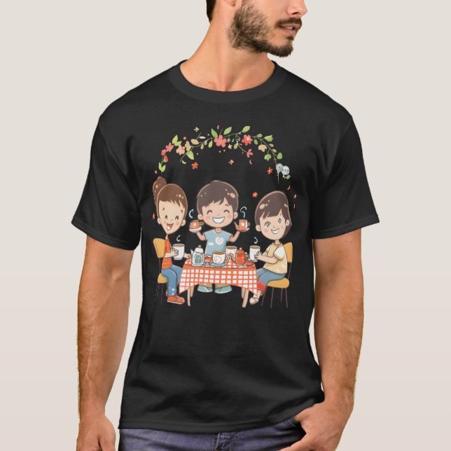 Tee Party mit Freundsieht lustig (Vorderseite)