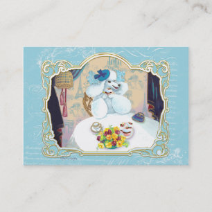 Tee-Party Poodle Business Card/Visitenkarte Visitenkarte