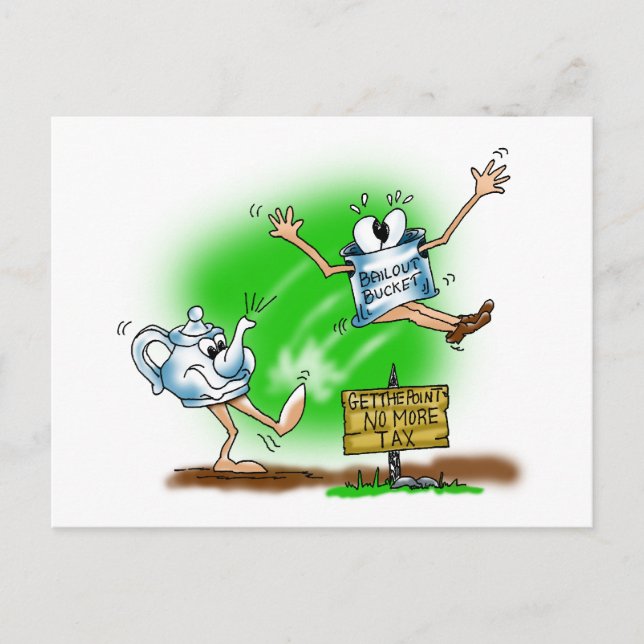 Tee-Party Postkarte (Vorderseite)