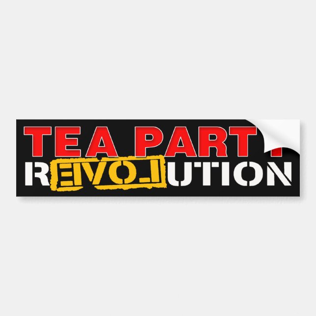 Tee-Party-Revolution Autoaufkleber (Vorne)
