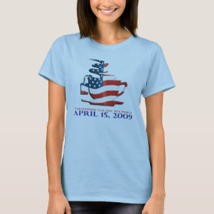 Tee-Party-Shirt - Flaggen-Schale - Frauen T-Shirt