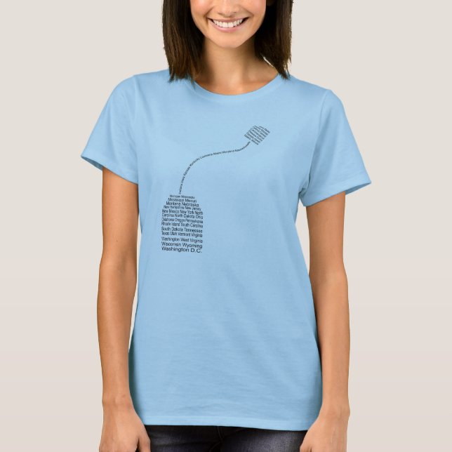 Tee-Party - Staats-Teebeutel-Shirt - Frauen T-Shirt (Vorderseite)
