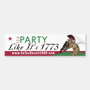 Tee-Party wie es ist Autoaufkleber 1773