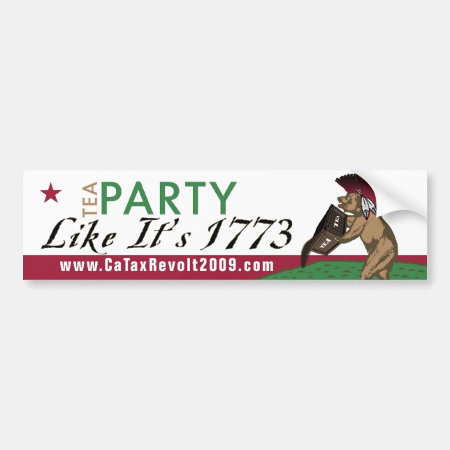 Tee-Party wie es ist Autoaufkleber 1773 (Vorne)