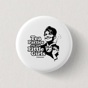 Tee-Partys sind für kleine Mädchen Button