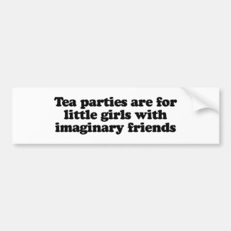 Tee-Partys sind für kleine Mädchen mit Autoaufkleber