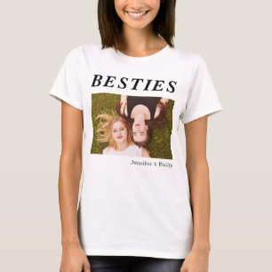 Tee photo moderne Besties - T-shirt BFF personnali