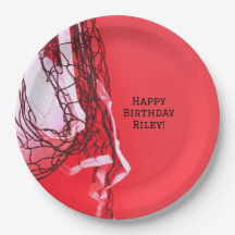 Tee Red Birthday Party Net & Volleyball