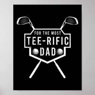 Tee-rific Dad Lustiger Golf-Fan und zum Vatertag Poster