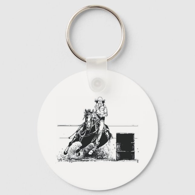 TEE Rodeo Cowgirl Schlüsselanhänger (Vorderseite)