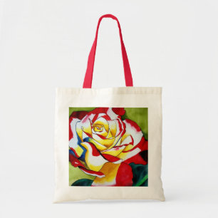 Tee Rose Originale Aquarellkunst Blume Tragetasche