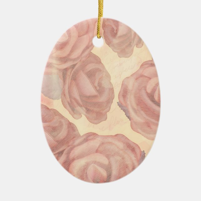 Tee-Rose, Ziergegenstände Keramik Ornament (Vorne)