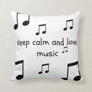Tee-Schwarz-Weiß-Musik-Kissen Kissen