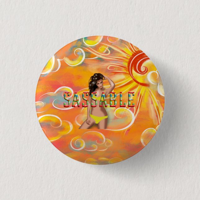 TEE Sei frech Button (Vorderseite)