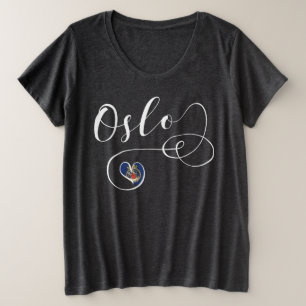 Tee - shirt de coeur d'Oslo, Norvège