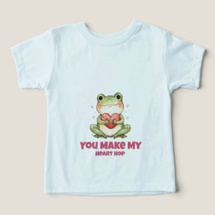 Tee-shirt de la Saint-Valentin Grenouille Mignonne
