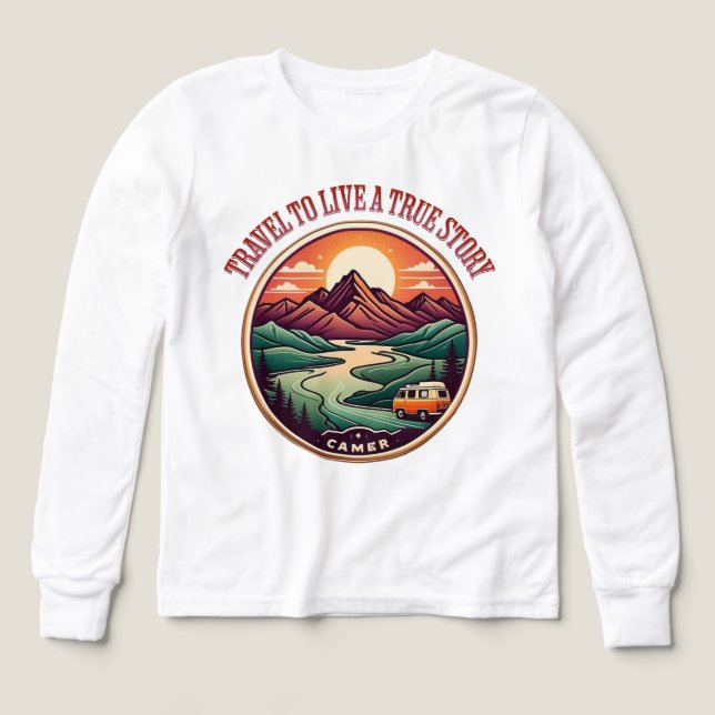 Tee-shirt de voyage authentique — Badge Pas de fau (Motif recto)