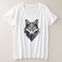 Tee-shirt Fierce Wolf Face – Audacieux & Stylé par