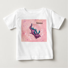 Tee Shirt für Baby Girl mit Dragon in Pink