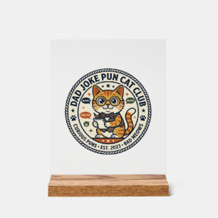 Tee-shirt graphique de papa blague Pun Cat Cat - B