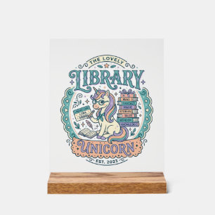 Tee-shirt graphique fantaisiste Licorne de la bibl